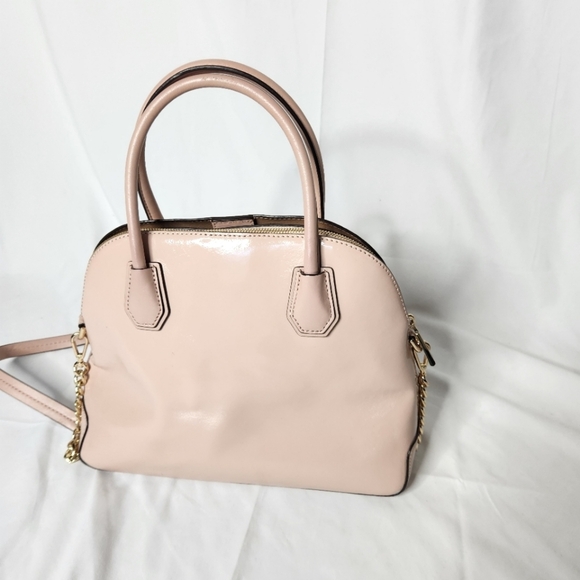 Michael Kors Patent Leather Mercer Handbag Pink - Picture 5 of 16